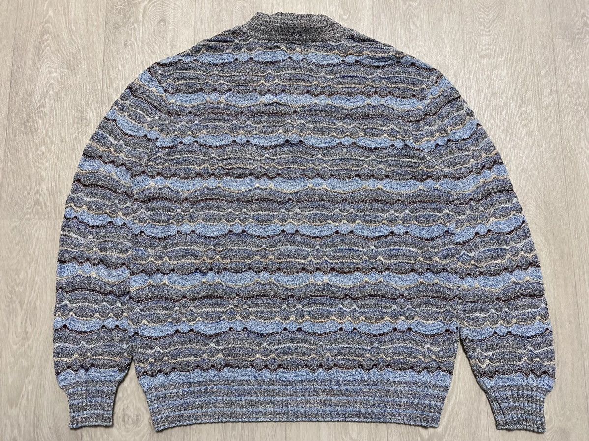 Missoni Vintage Missoni Multicolour Weave Cotton Viscose Zip Sweater Size US XL / EU 56 / 4 - 10 Thumbnail
