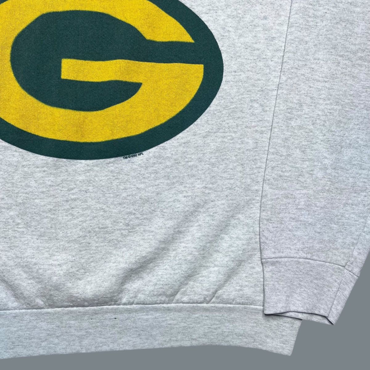 NFL × Vintage 1992 NFL Green Bay Packers Big Print 3D Spell Out Sweatshir Size US XL / EU 56 / 4 - 17 Thumbnail