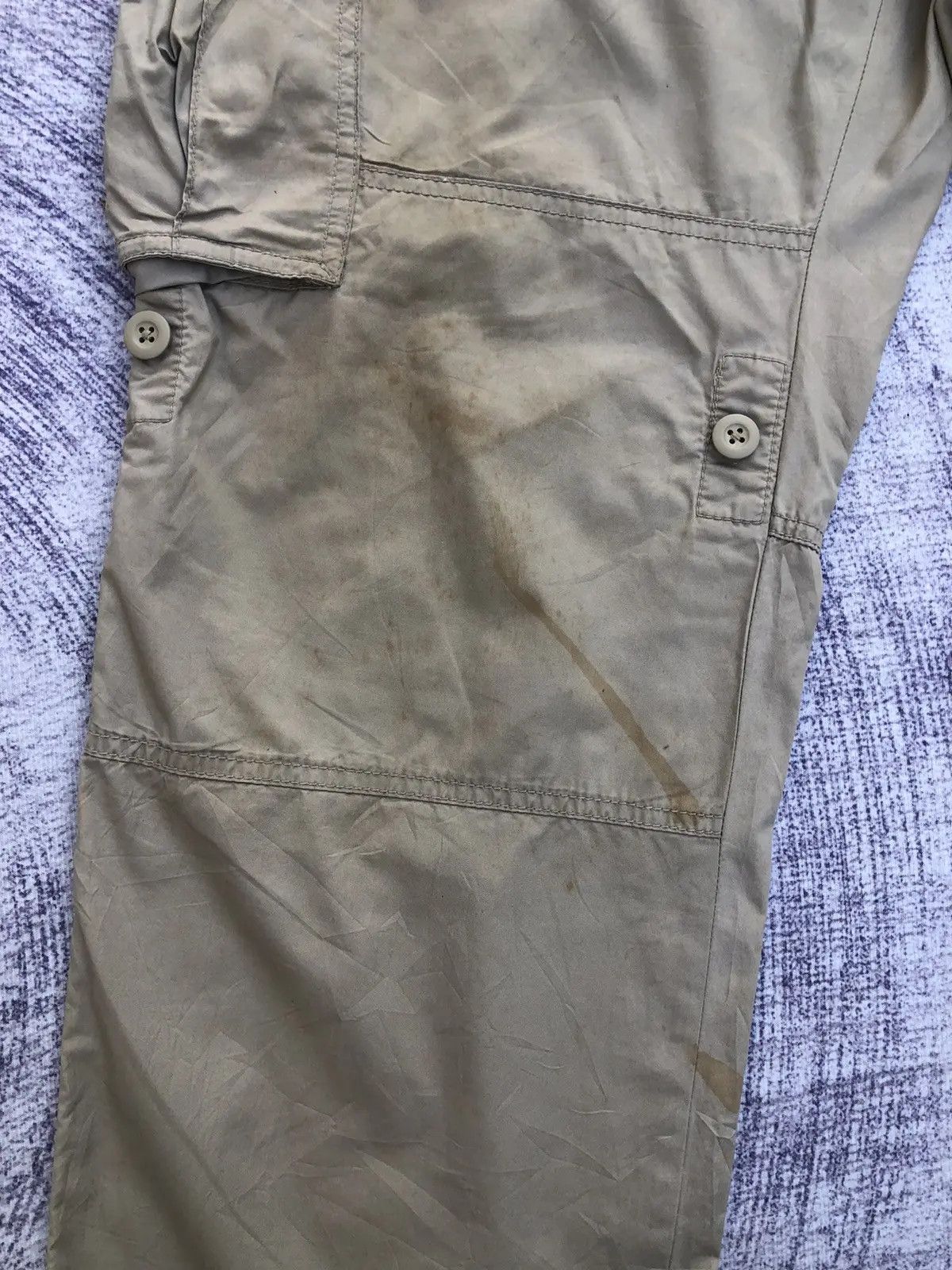 Japanese Brand Faded Cargo Pants Multipocket Tactical Utility W38xL42.5 Size US 33 - 7 Thumbnail