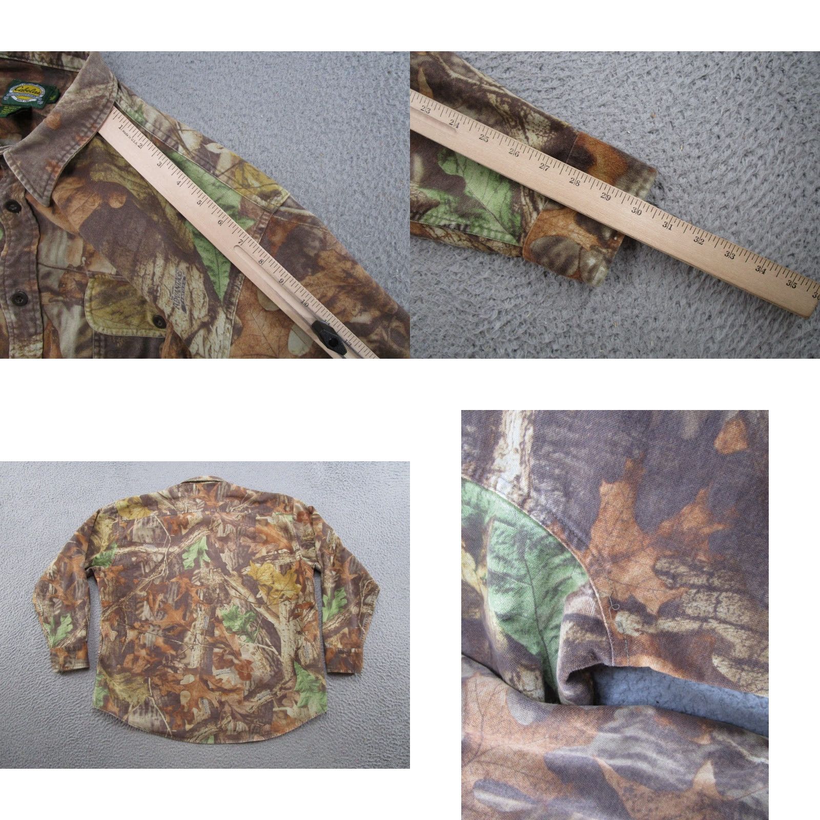 Vintage Cabela's Advantage Timber Camo Chamois Button-Up Shirt XL Men Camouflage 90s Hunting USA Tim#ber Oversized Vintage Style Size US XL / EU 56 / 4 - 8 Thumbnail