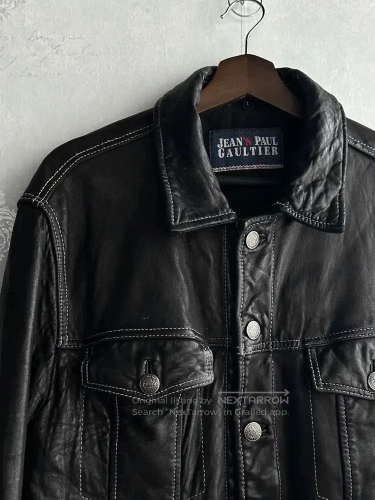 Jean Paul Gaultier Vintage Jean Paul Gaultier lamb leather jacket. Size US L / EU 52-54 / 3 - 4 Thumbnail