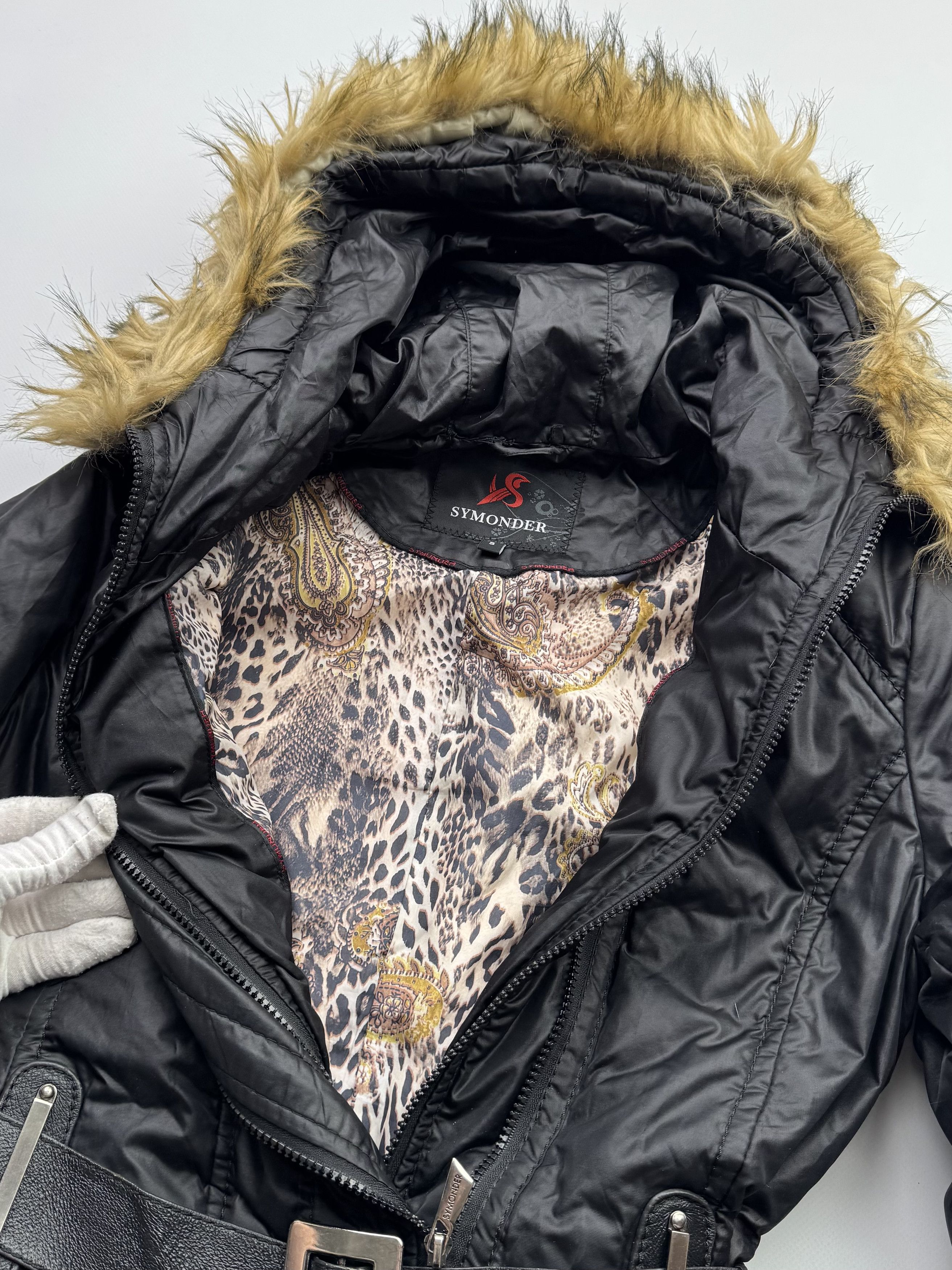 Japanese Brand Vintage Down Puffer Jacket With Faux Fur Hood B206(V152)E2 Size S / US 4 / IT 40 - 4 Thumbnail