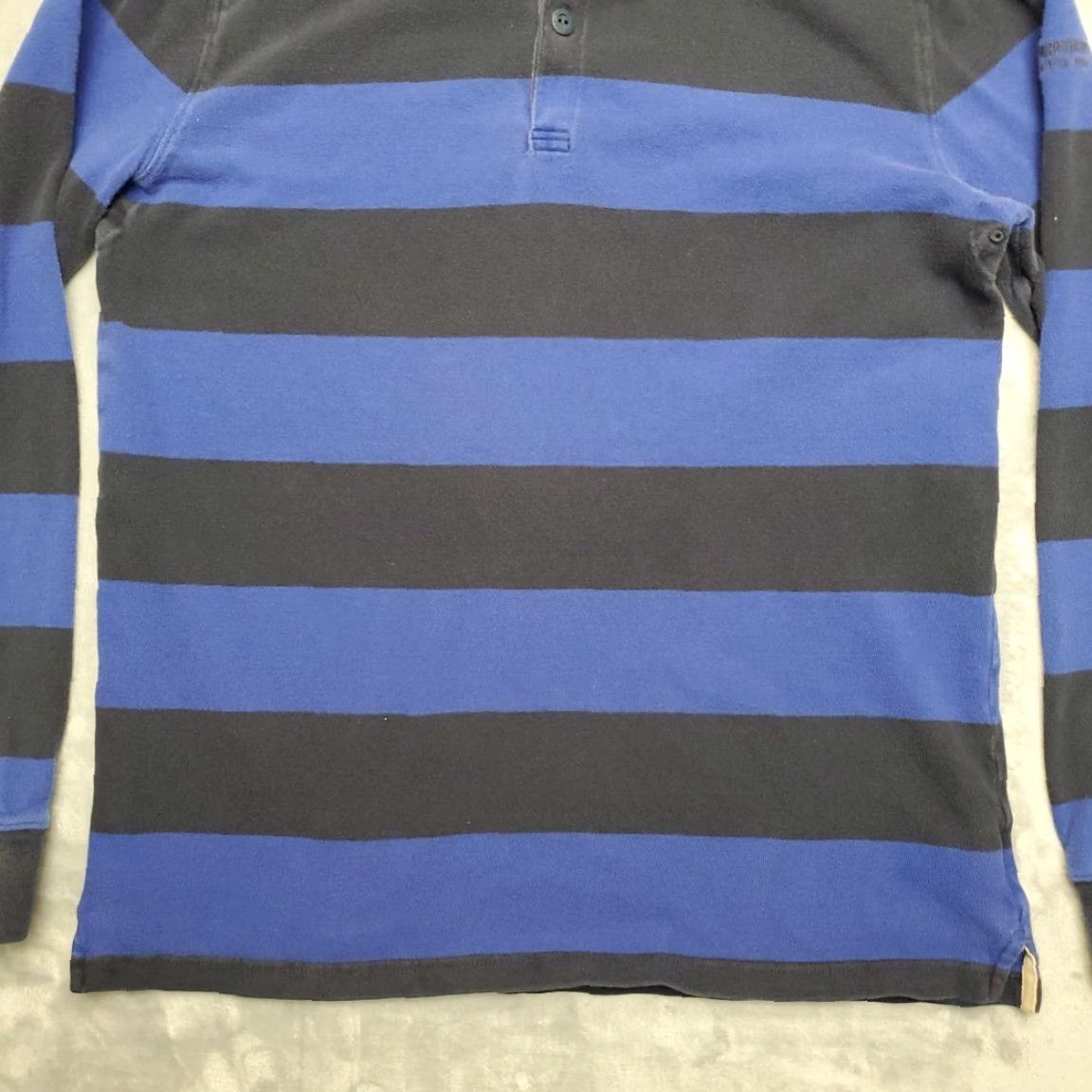 Brooks Brothers VINTAGE Brooks Brothers Rugby Shirt Men XL Blue Striped Button Polo Casual Rugby Size US XL / EU 56 / 4 - 2 Thumbnail