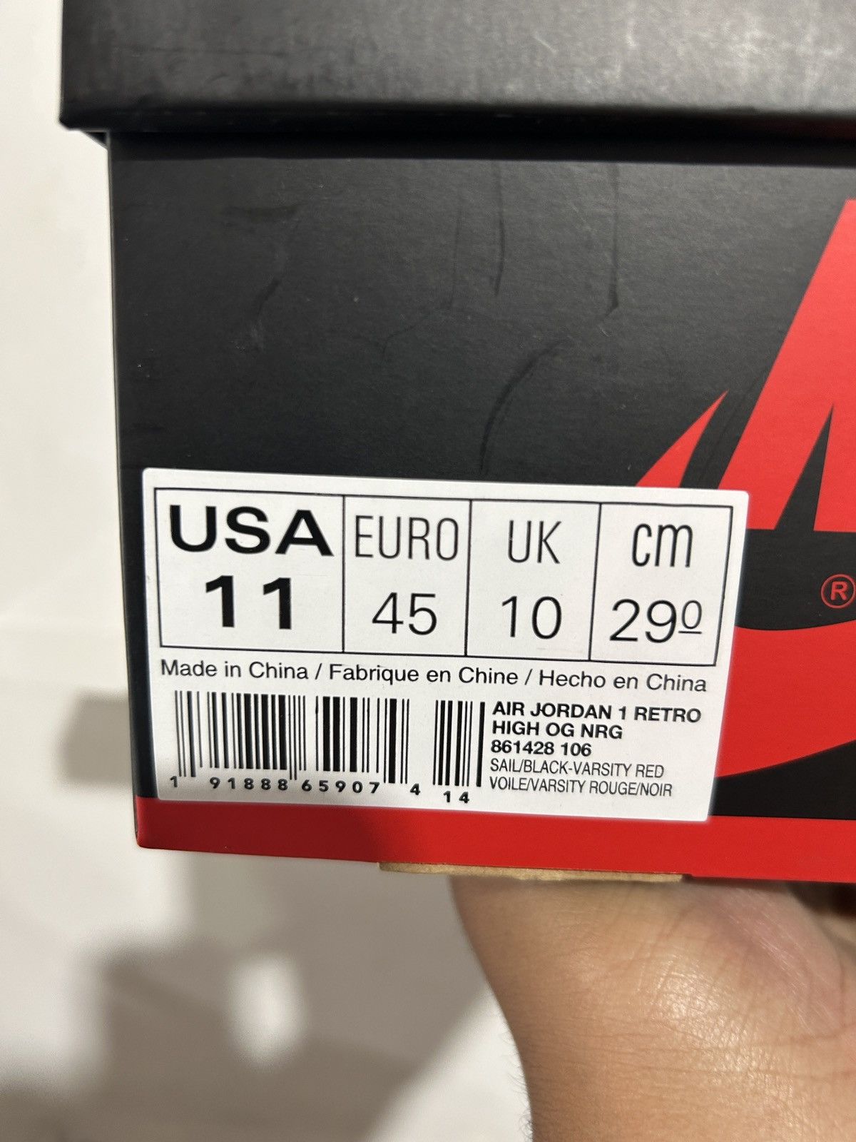 Jordan Brand JORDAN 1 RETRO HIGH NOT FOR RESALE RED SIZE 11 NEW Size US 11 / EU 44 - 6 Thumbnail