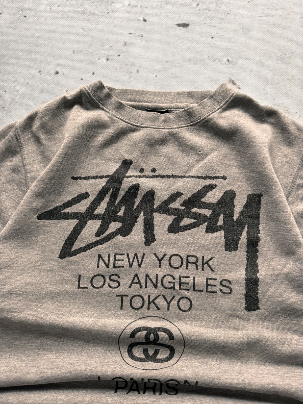 Stussy × Vintage STUSSY CENTER LOGO VINTAGE OVERSIZE SWEATSHIRT Size US S / EU 44-46 / 1 - 5 Thumbnail