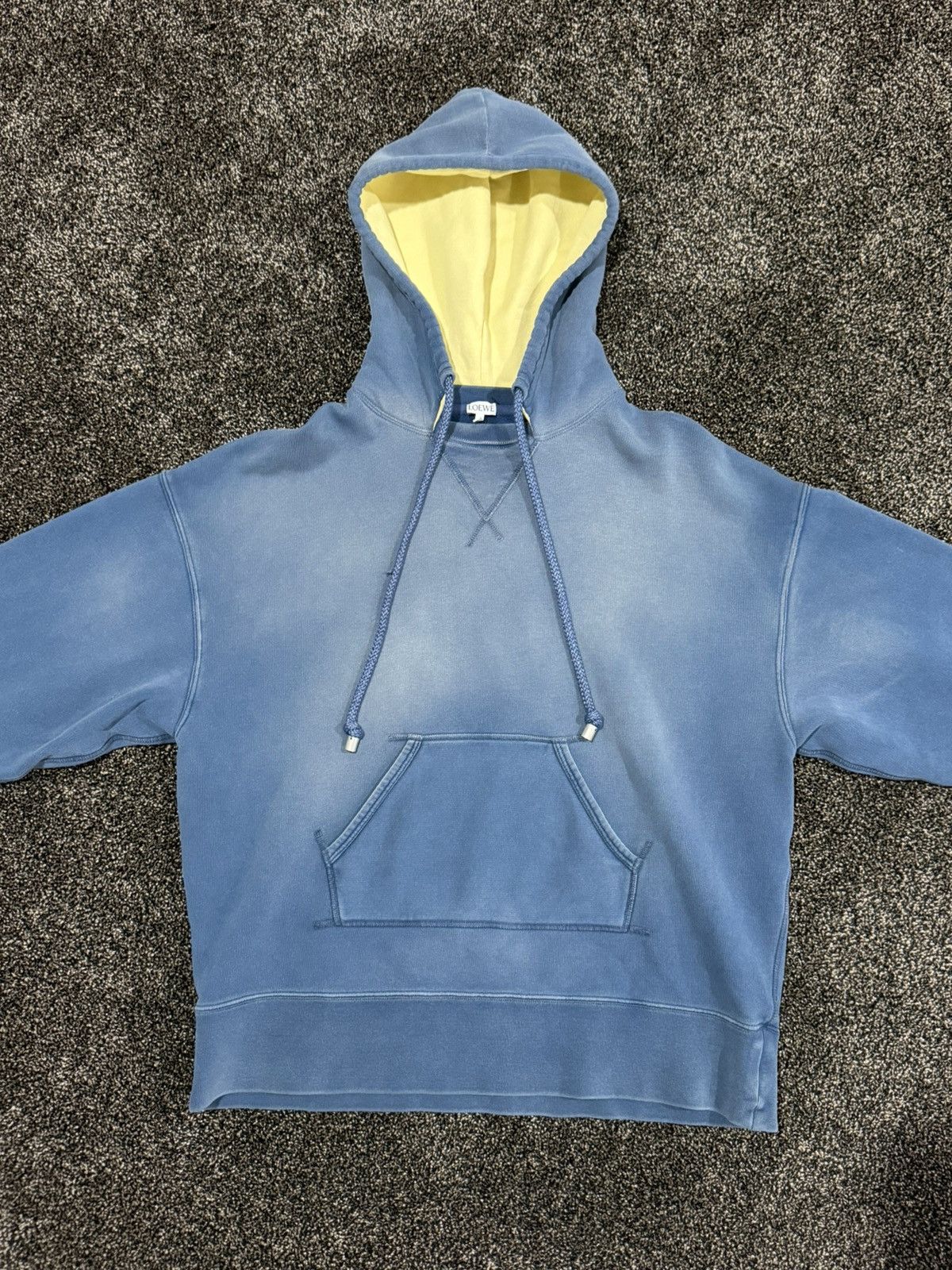Loewe Loewe x JW Anderson Vintage Faded Blue Dyed Crewneck Hoodie Size US L / EU 52-54 / 3 - 4 Thumbnail