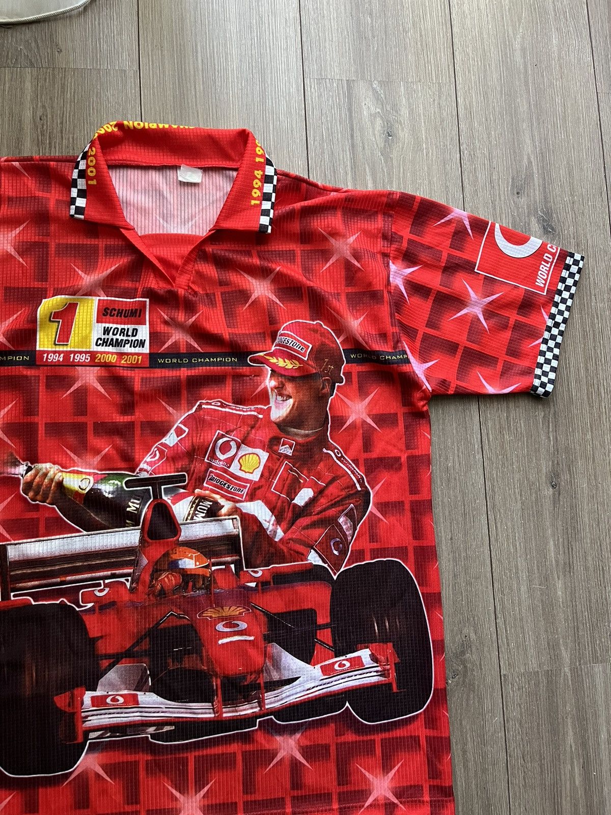Vintage vintage Ferrari x Michael Schumacher 🇮🇹 fan shirt Size US XL / EU 56 / 4 - 4 Thumbnail