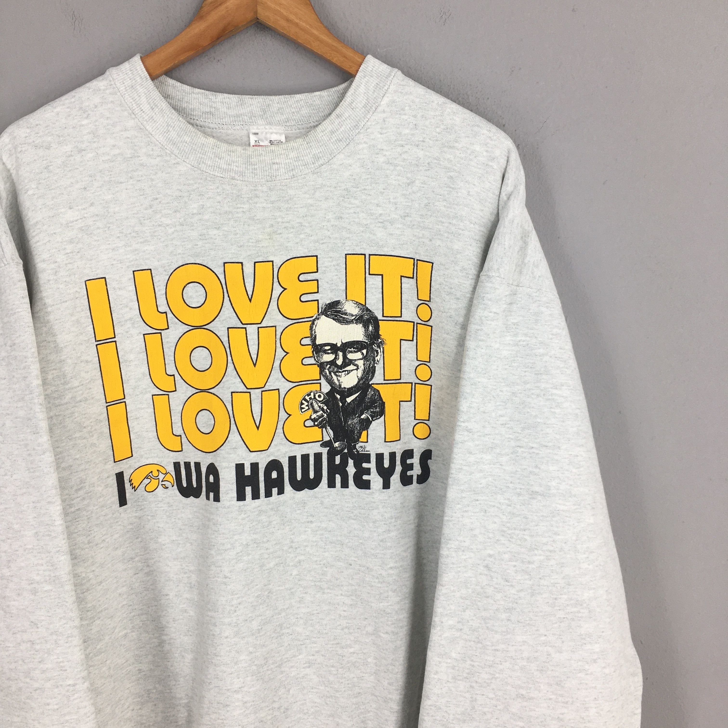 Other Vintage 90s Iowa Hawkeyes NCAA Sweatshirt XLarge Size US XL / EU 56 / 4 - 2 Thumbnail
