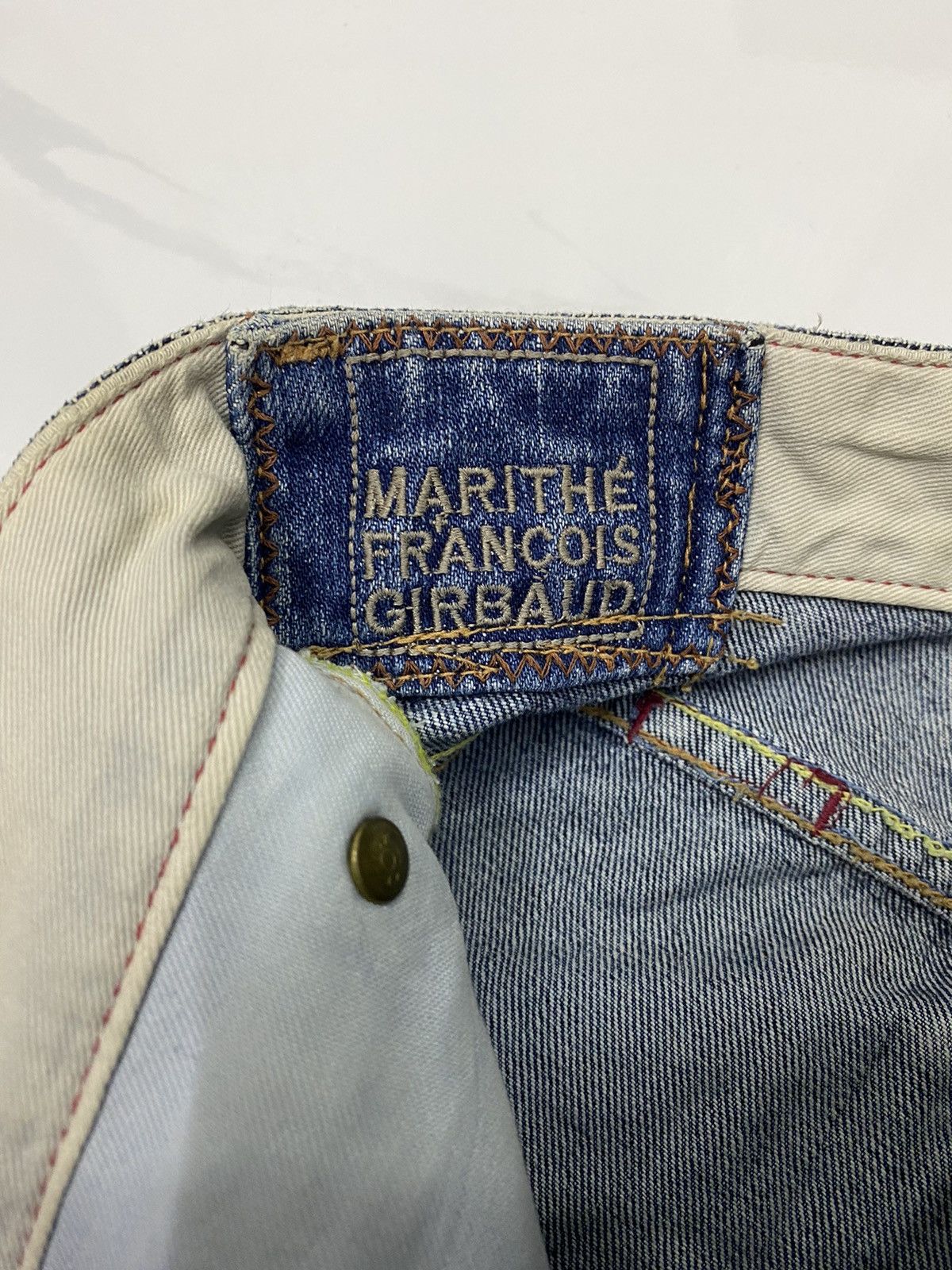 Marithe + Francois Girbaud MARITHE FRANCOIS GIRBAUD SLIM STRAIGHT SKINNY DISTRESS JEAN Size US 28 / EU 44 - 7 Thumbnail
