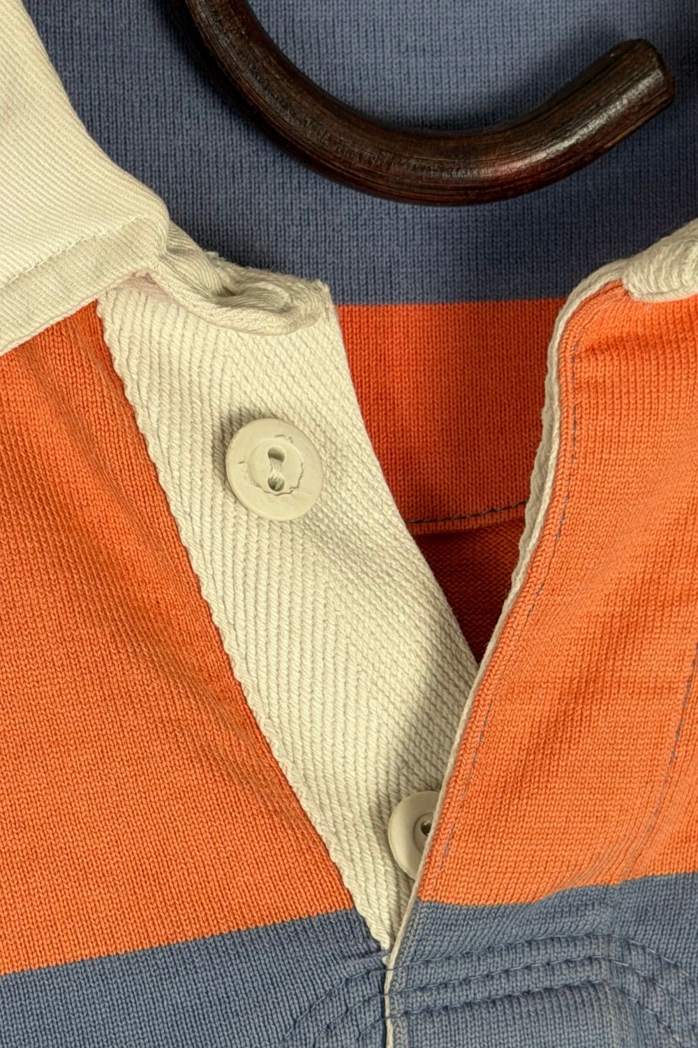 Polo Ralph Lauren Vintage Polo Ralph Lauren Rugby Shirt Grey Orange Stripe Y2K Size US XS / EU 42 / 0 - 7 Thumbnail