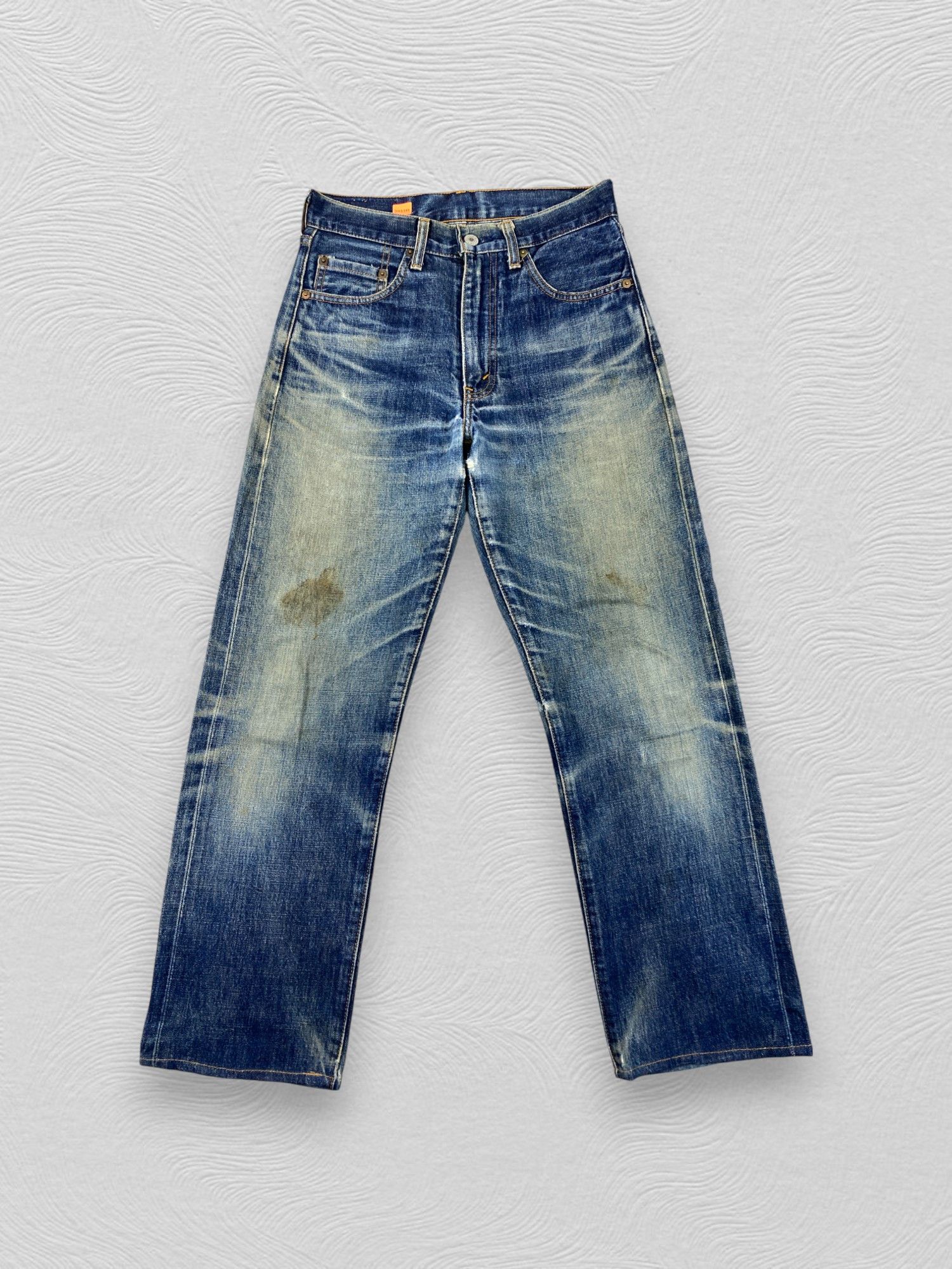 Kapital Vintage Redline Levi's 502 Big E kapital style Jeans 28x27.5 Size US 28 / EU 44 - 1 Thumbnail
