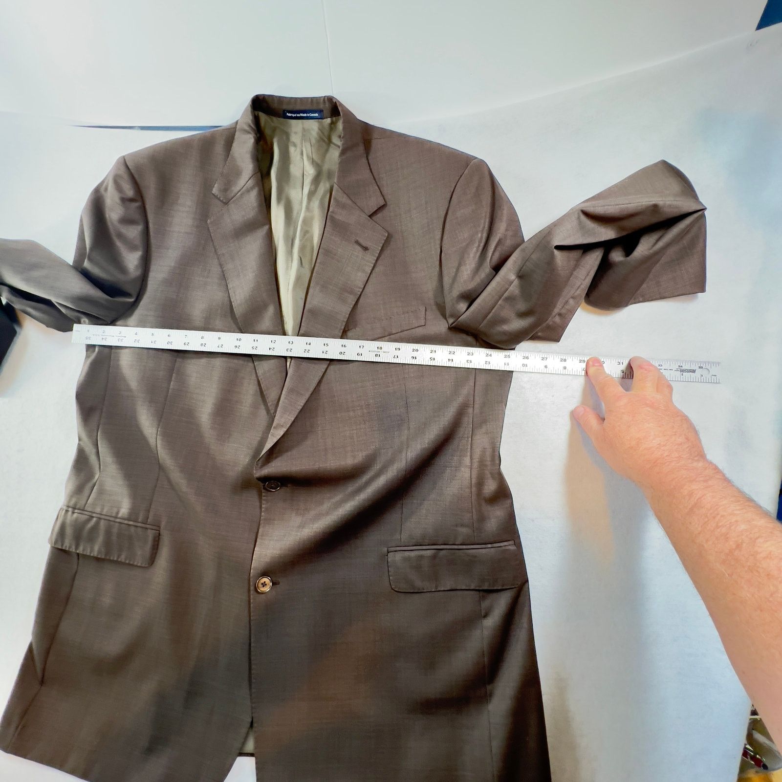 Coppley Suit Jacket Coppley for Rochester Big Tall 46XT 100% Wool Size 46L - 9 Thumbnail