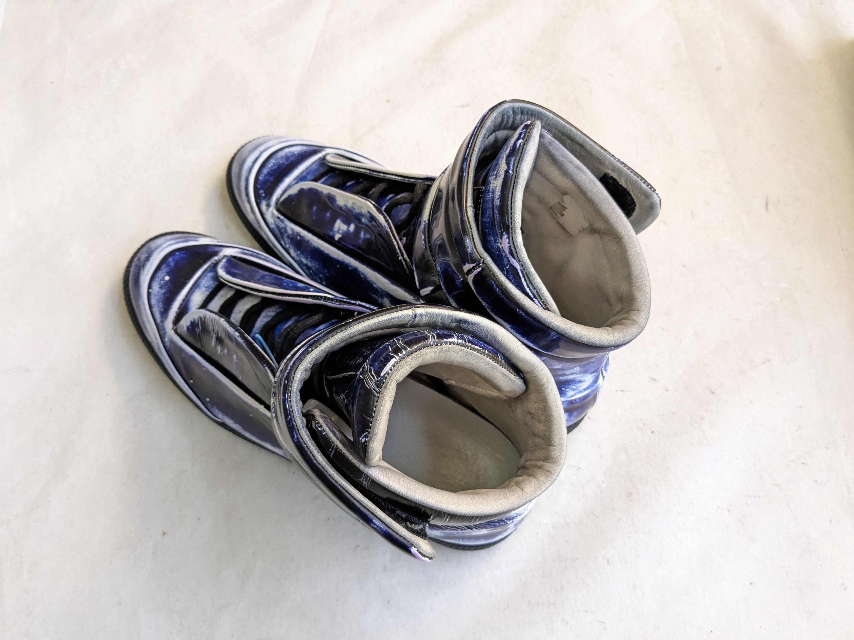 Maison Margiela Maison Margiela Future Blue Black 12 45 Leather High Tops Size US 11 / EU 44 - 14 Thumbnail