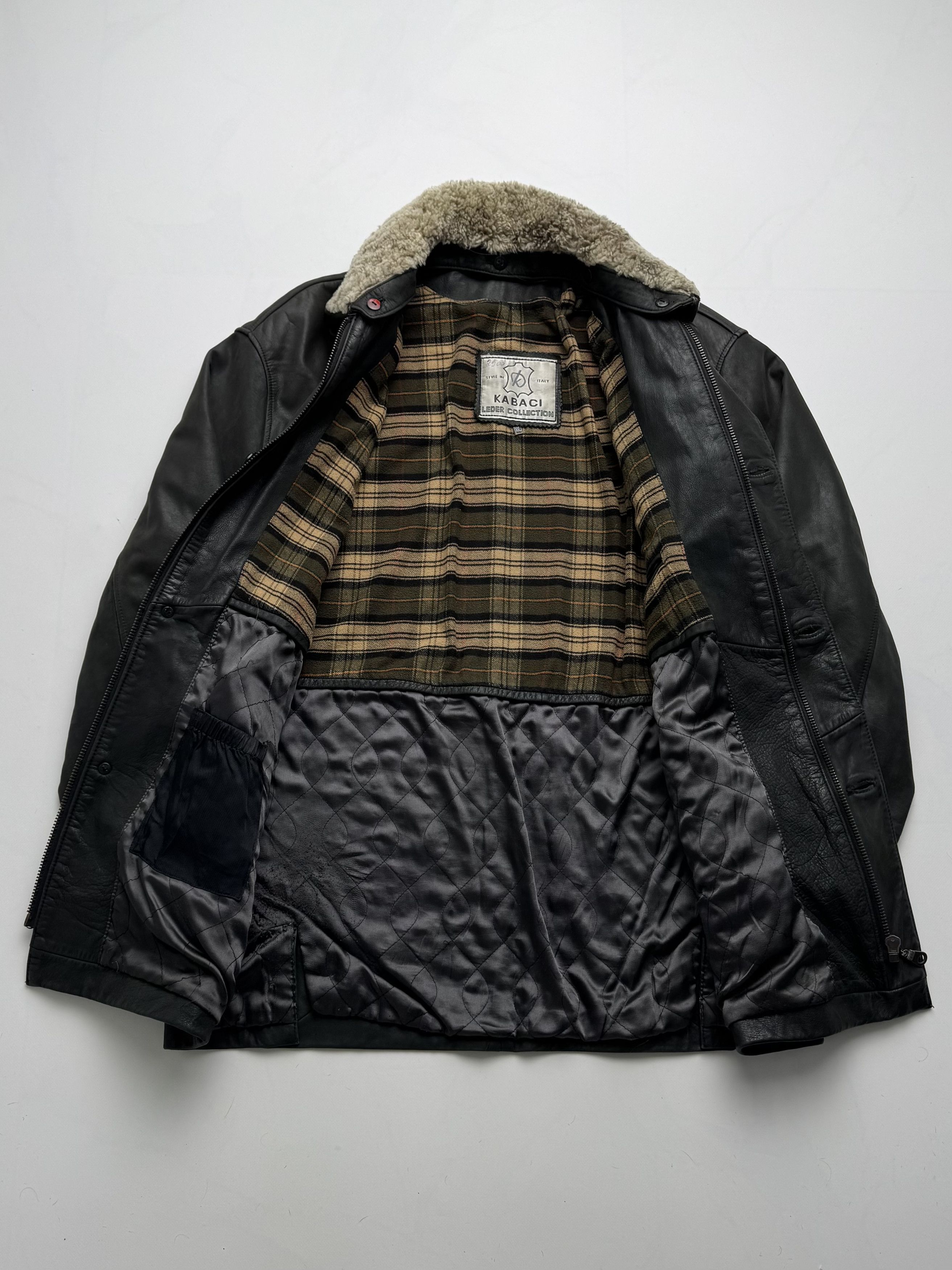Vintage Vintage Heavy Leather Jacket B8(V406)E2 Size US XXL / EU 58 / 5 - 4 Thumbnail