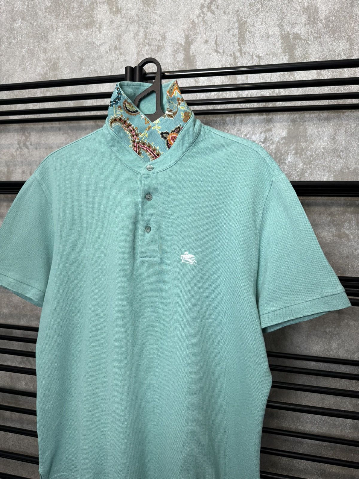 Etro Vintage Rare Polo Etro Milano Size US XXL / EU 58 / 5 - 2 Thumbnail