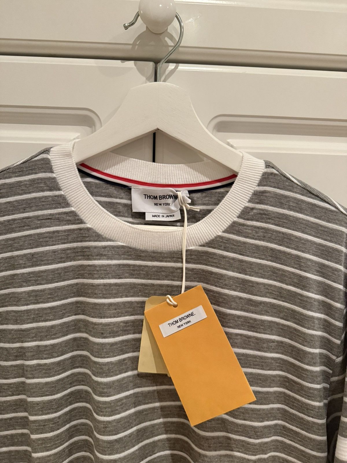 Thom Browne Thom Browne 4-Bar long sleeve t-shirt Size US L / EU 52-54 / 3 - 3 Thumbnail