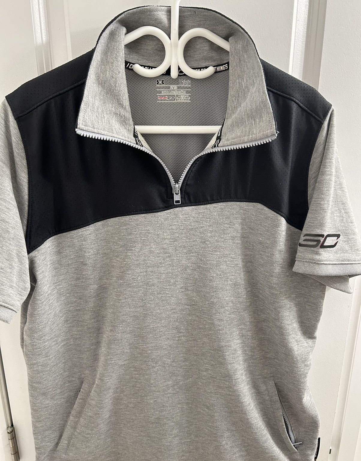 Other Under Armour Steph Curry Mens 1/4 Zip Short Sleeve Sweater Size US L / EU 52-54 / 3 - 4 Thumbnail