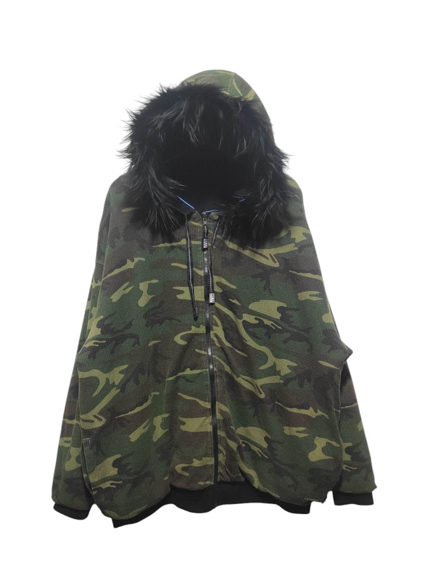 Hysteric Glamour Pro Club Camo Reversible Heavy Zipper Fur Hoodie LGB style Size US XXL / EU 58 / 5 - 1 Thumbnail