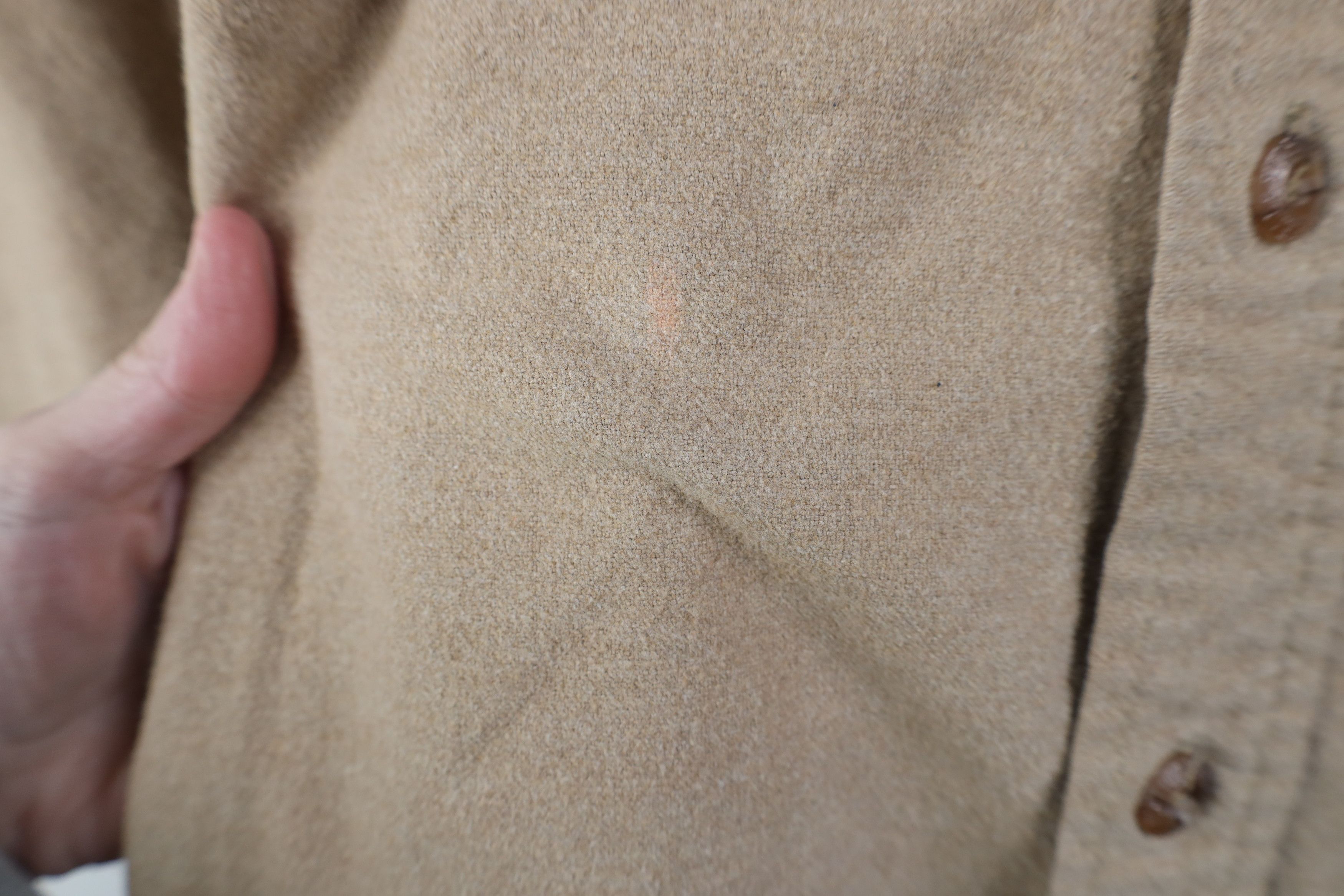 Vintage Vintage 90s Streetwear Chamois Cloth Button Shirt Beige Tan Size US XXL / EU 58 / 5 - 5 Thumbnail