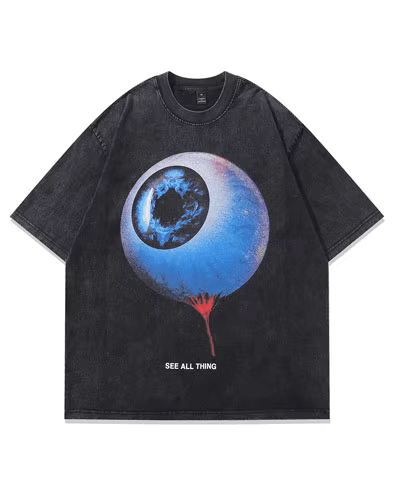 Other Oversized Hip Hop Eye Graphic T-Shirt Size US XL / EU 56 / 4 - 1 Thumbnail