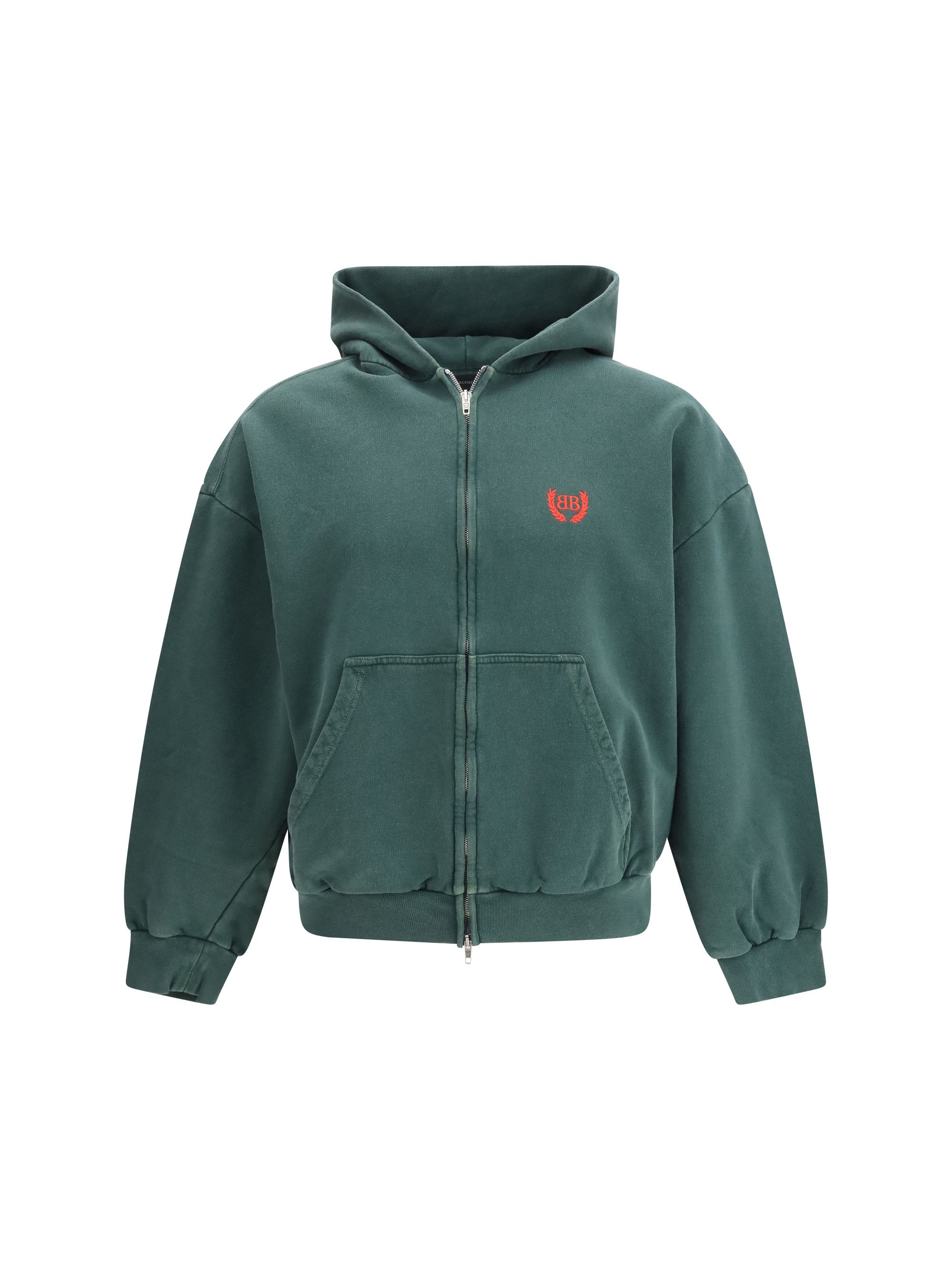 Balenciaga Laurel Classic zip-up Hoodie Size US L / EU 52-54 / 3 - 1 Thumbnail