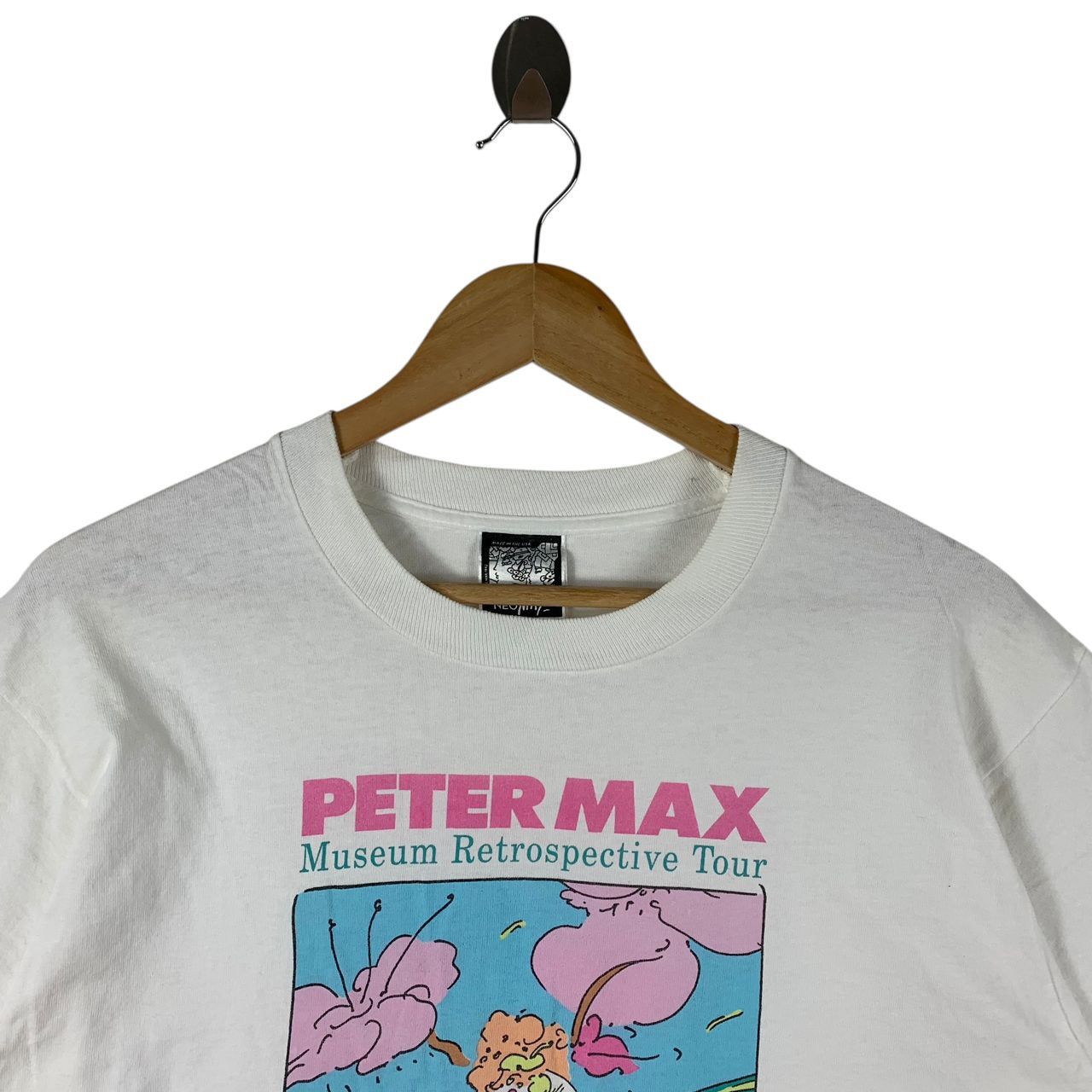Art Comes First × Vintage Vintage PETER MAX floral reflection details canvas art tee Size US L / EU 52-54 / 3 - 2 Thumbnail
