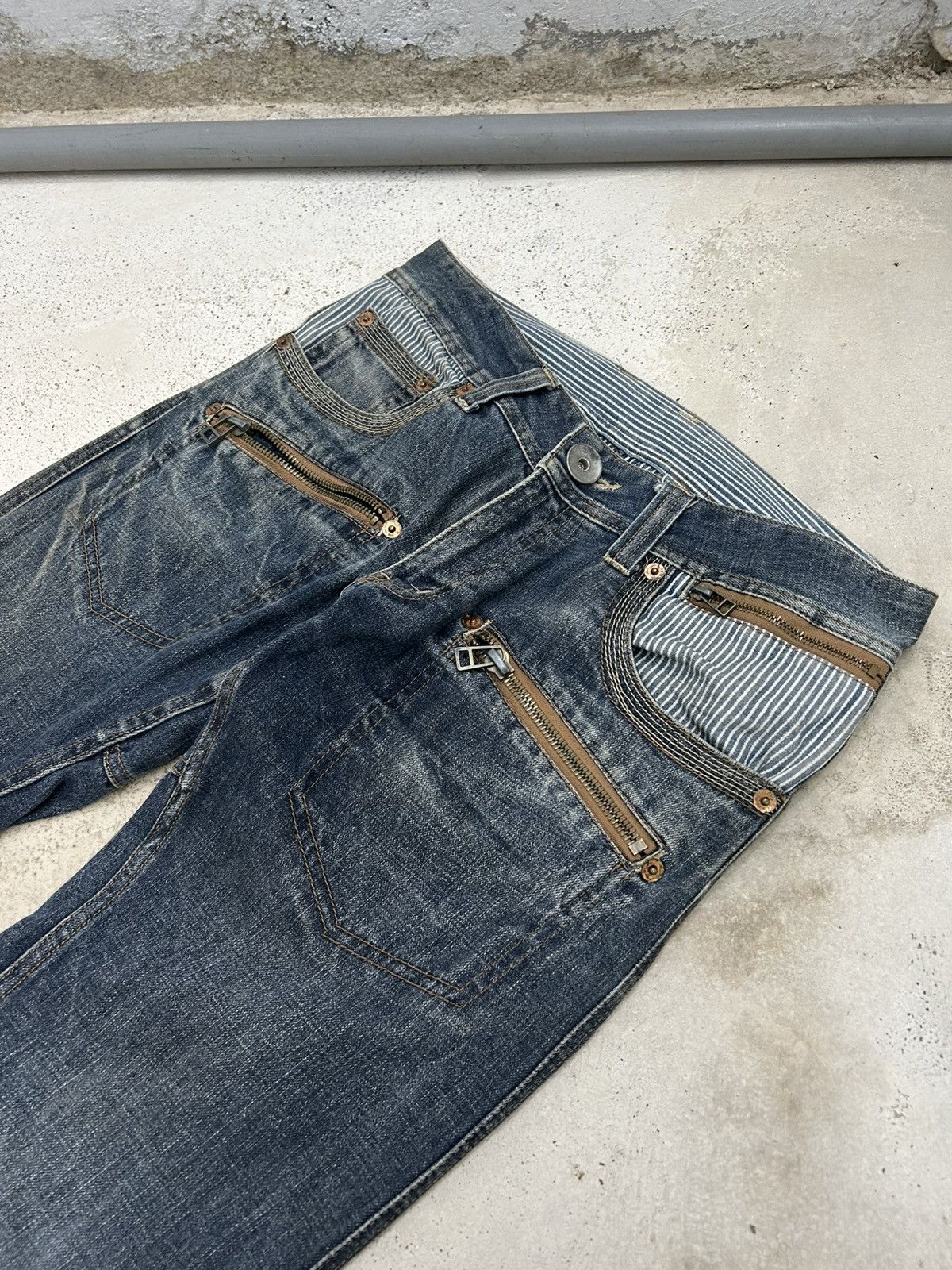 Japanese Brand Made In Heaven Unique Knee Arrow Kapital Style Junya Watanab Size US 33 - 8 Thumbnail