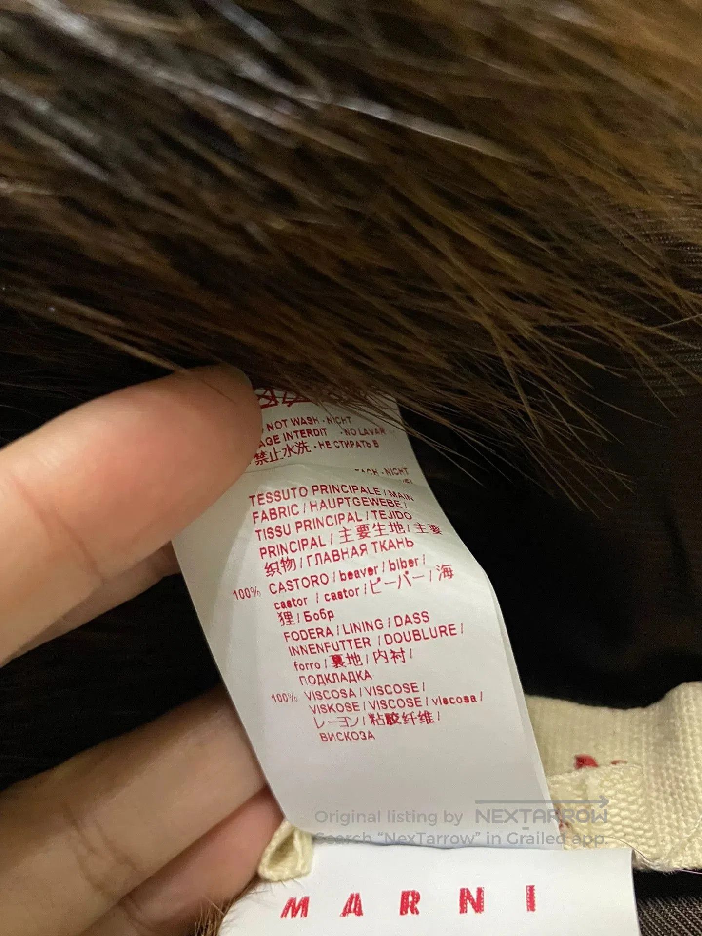 Marni Marni Stylish Beaver Fur Hat. Size ONE SIZE - 4 Thumbnail