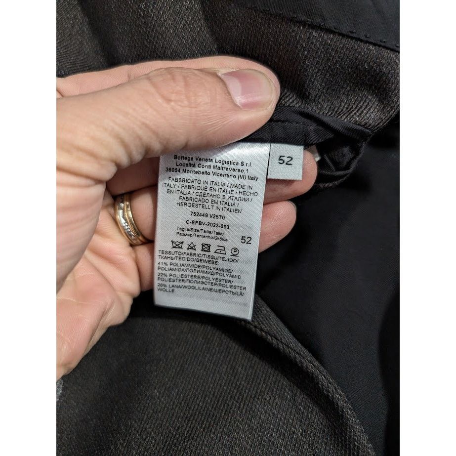 Bottega Veneta o1rshd1 Technical Wool Jacket in Brown/Grey/Black Size US L / EU 52-54 / 3 - 16 Thumbnail