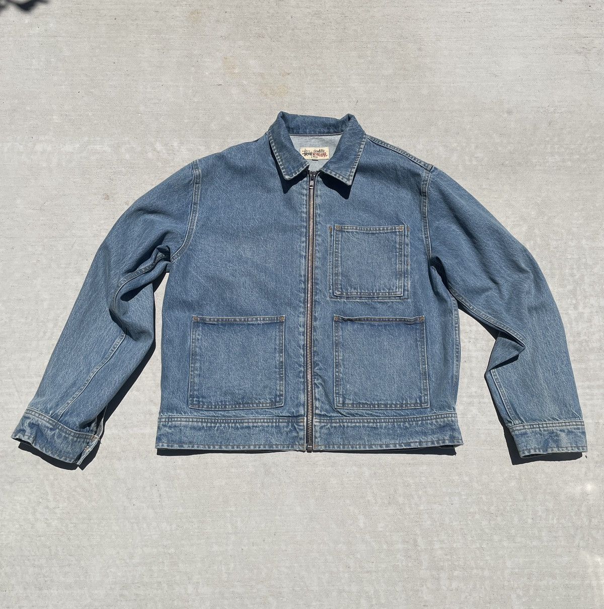 Stussy Denim Work Jacket | Grailed