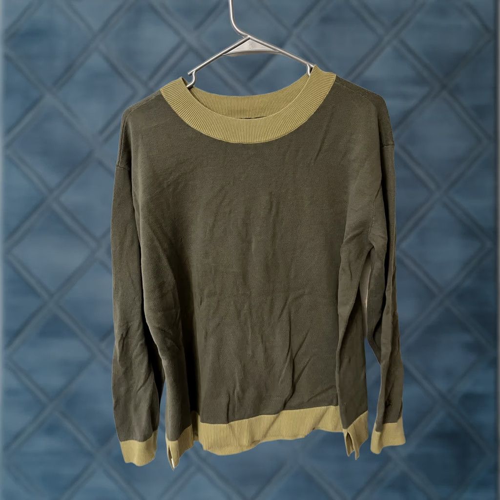Lands' End Lands' End Women Sweater M Green 100% Cotton Pullover Preppy Cottage Size M / US 6-8 / IT 42-44 - 1 Thumbnail