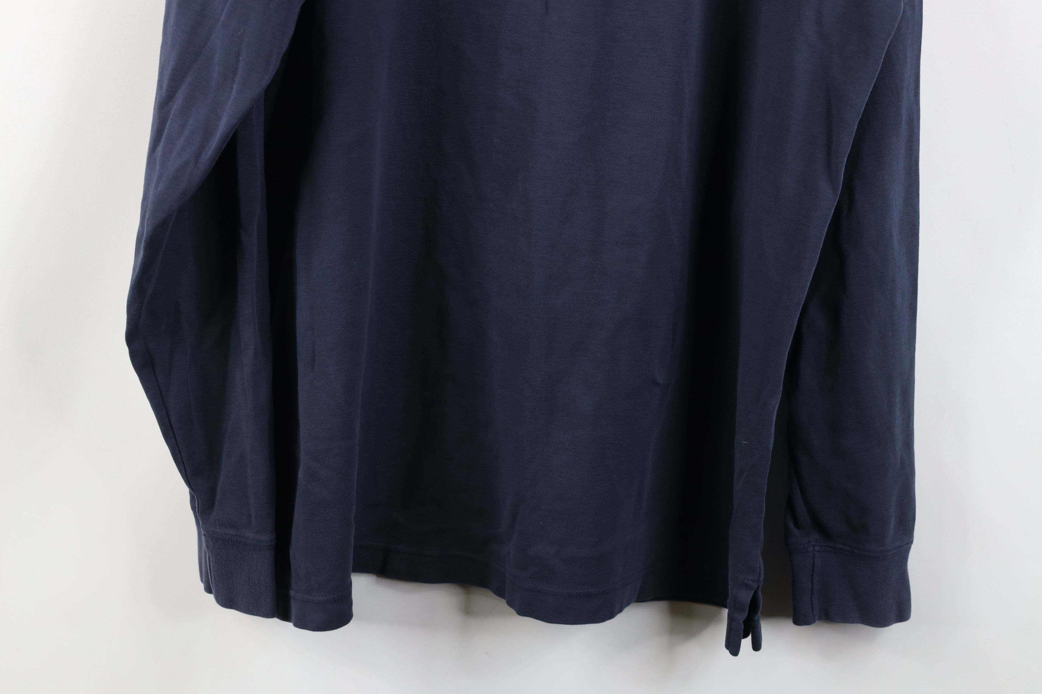 L.L. Bean Vintage LL Bean Soft Cotton Knit Long Sleeve Rugby Polo Size US L / EU 52-54 / 3 - 12 Thumbnail