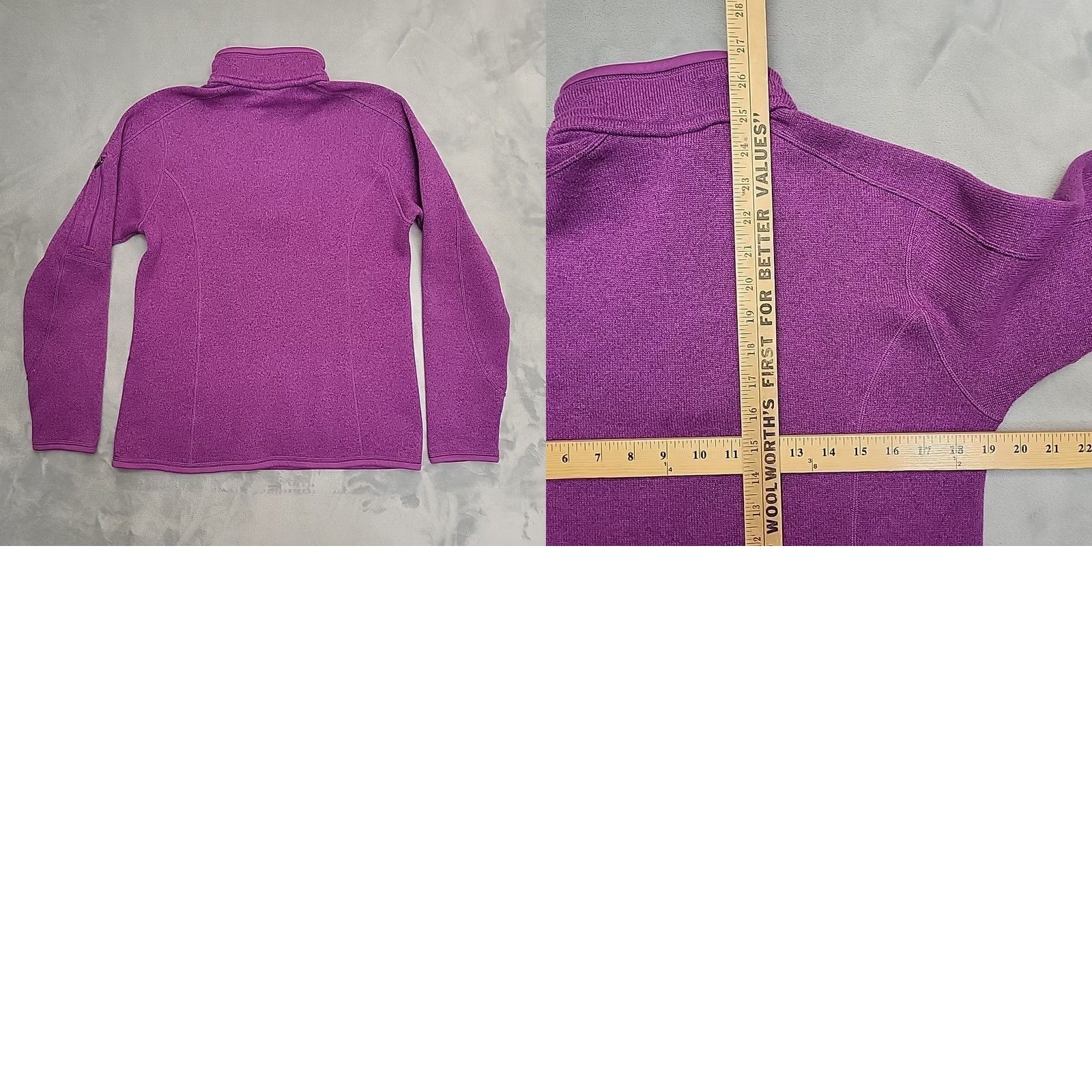 Patagonia Patagonia Better Sweater Womens M Purple 1/4 Zip Fleece Casual Pullover Outdoors - Gently Used Size M / US 6-8 / IT 42-44 - 8 Thumbnail