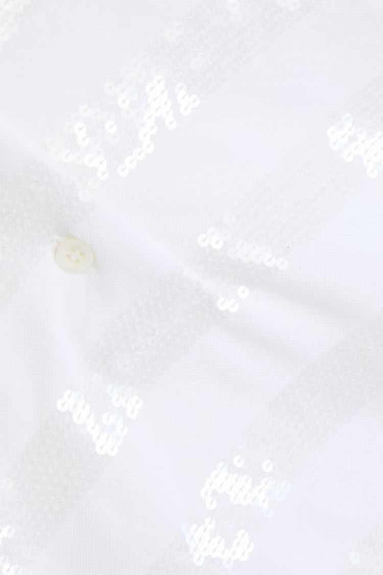 Brunello Cucinelli o1y0825 Polo Shirt in White Size S / US 4 / IT 40 - 4 Thumbnail