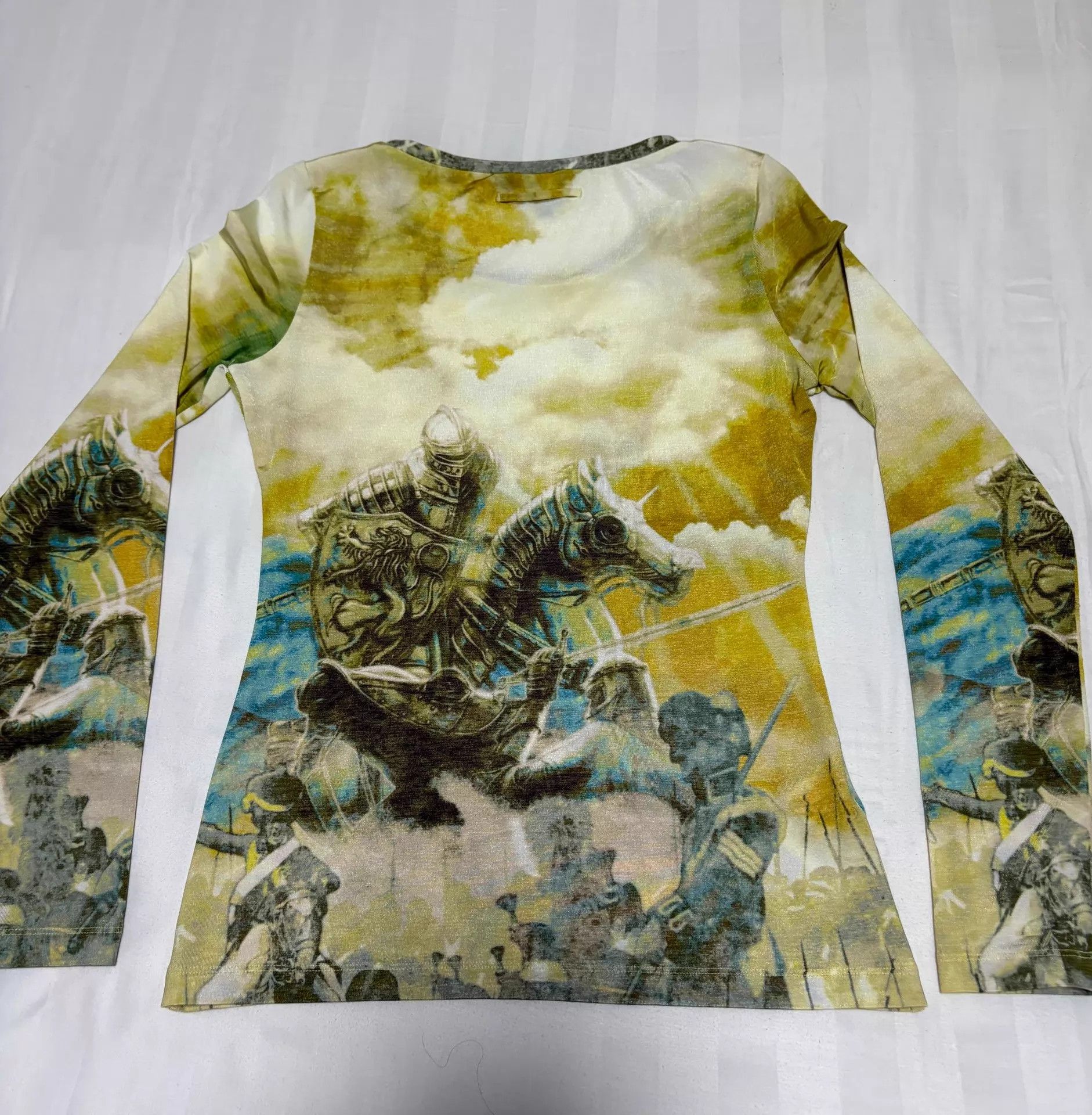Jean Paul Gaultier Jean Paul Gaultier vintage knight tattoo print top 40 Size S / US 4 / IT 40 - 8 Thumbnail