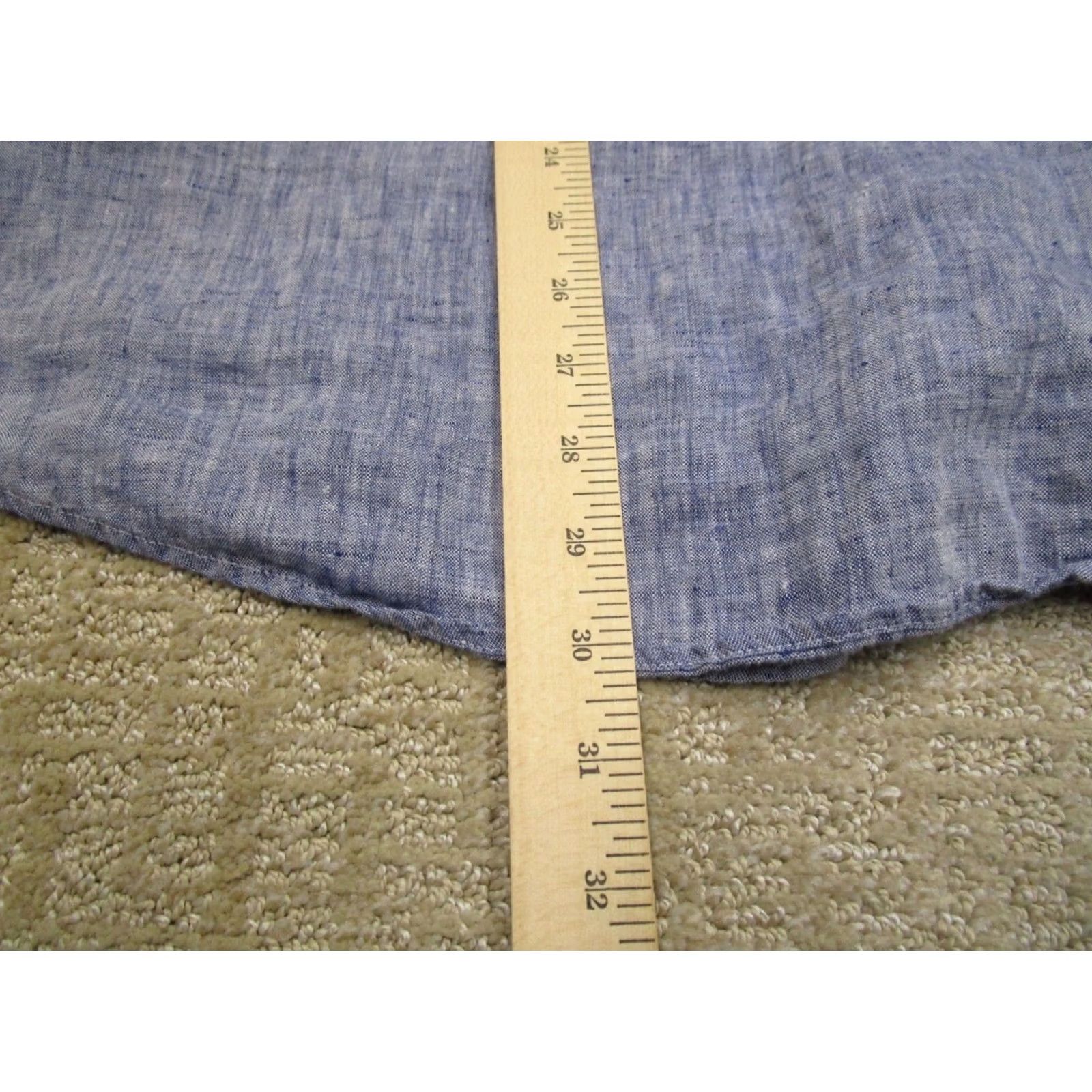 UNTUCKit UNTUCKit Shirt Men 3XL Blue Linen Long Sleeve Button Up Beach Casual Wicking Size US XXL / EU 58 / 5 - 6 Thumbnail