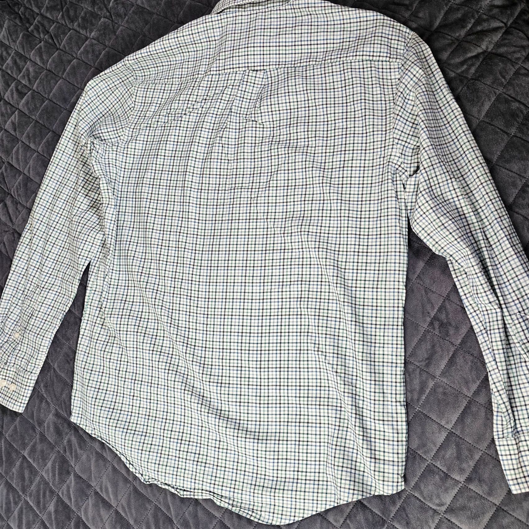 Van Heusen Van Heusen Shirt Men M Green Check Long Sleeve Button Up Flex Casual Size US M / EU 48-50 / 2 - 7 Thumbnail