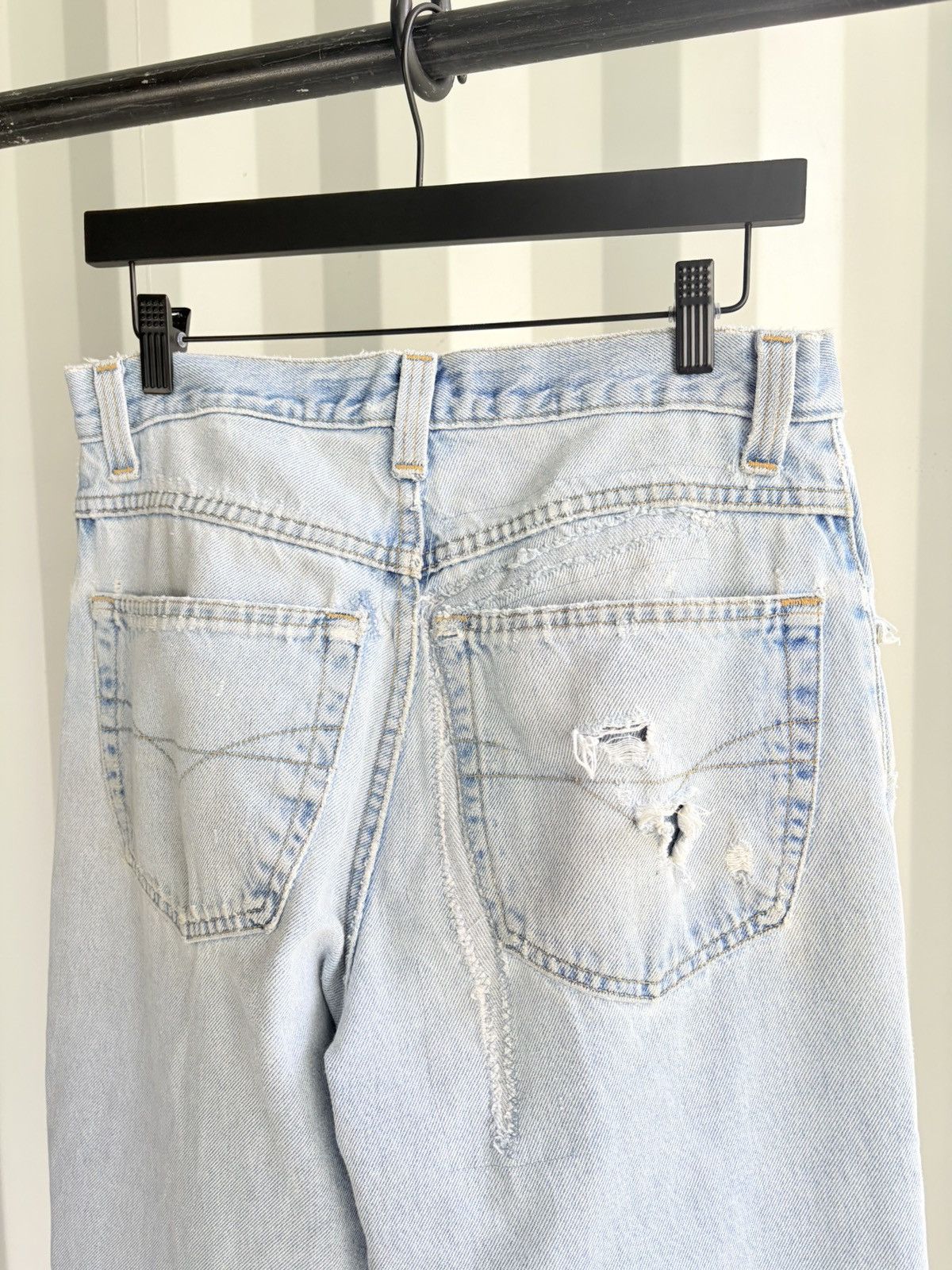 Vintage Vintage Distressed Repaired Denim Thrashed ERD Grunge Size US 31 - 1 Thumbnail