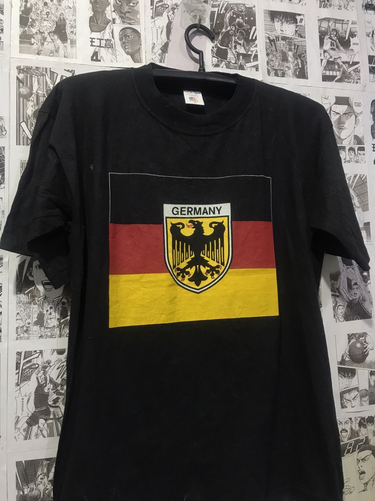 Vintage Vintage 80s 90s Germany Flag T-Shirt Size US XL / EU 56 / 4 - 1 Thumbnail