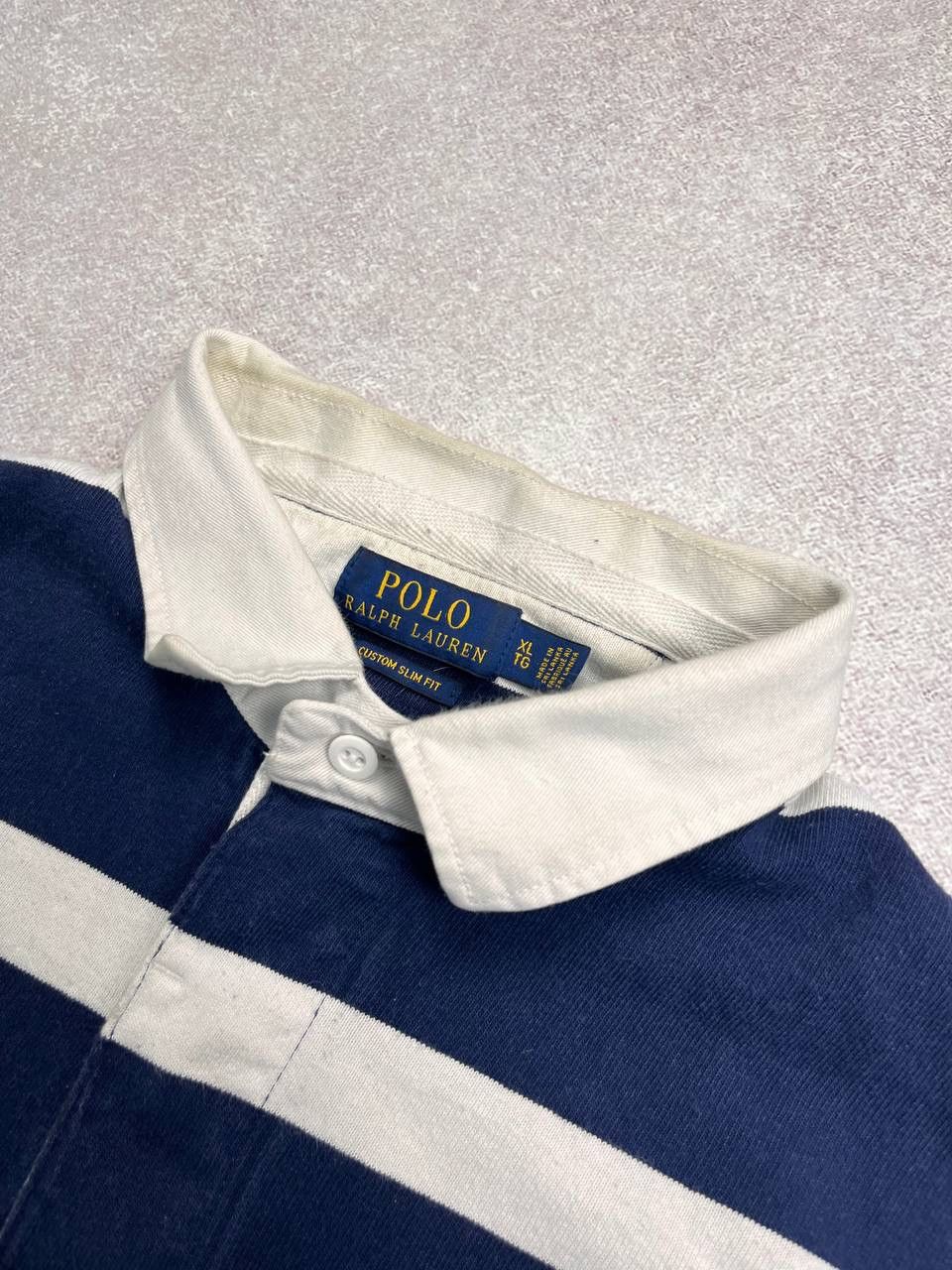 Polo Ralph Lauren × Vintage Vintage Polo Ralph Lauren Striped Rugby Shirt Y2K XL Size US XL / EU 56 / 4 - 3 Thumbnail