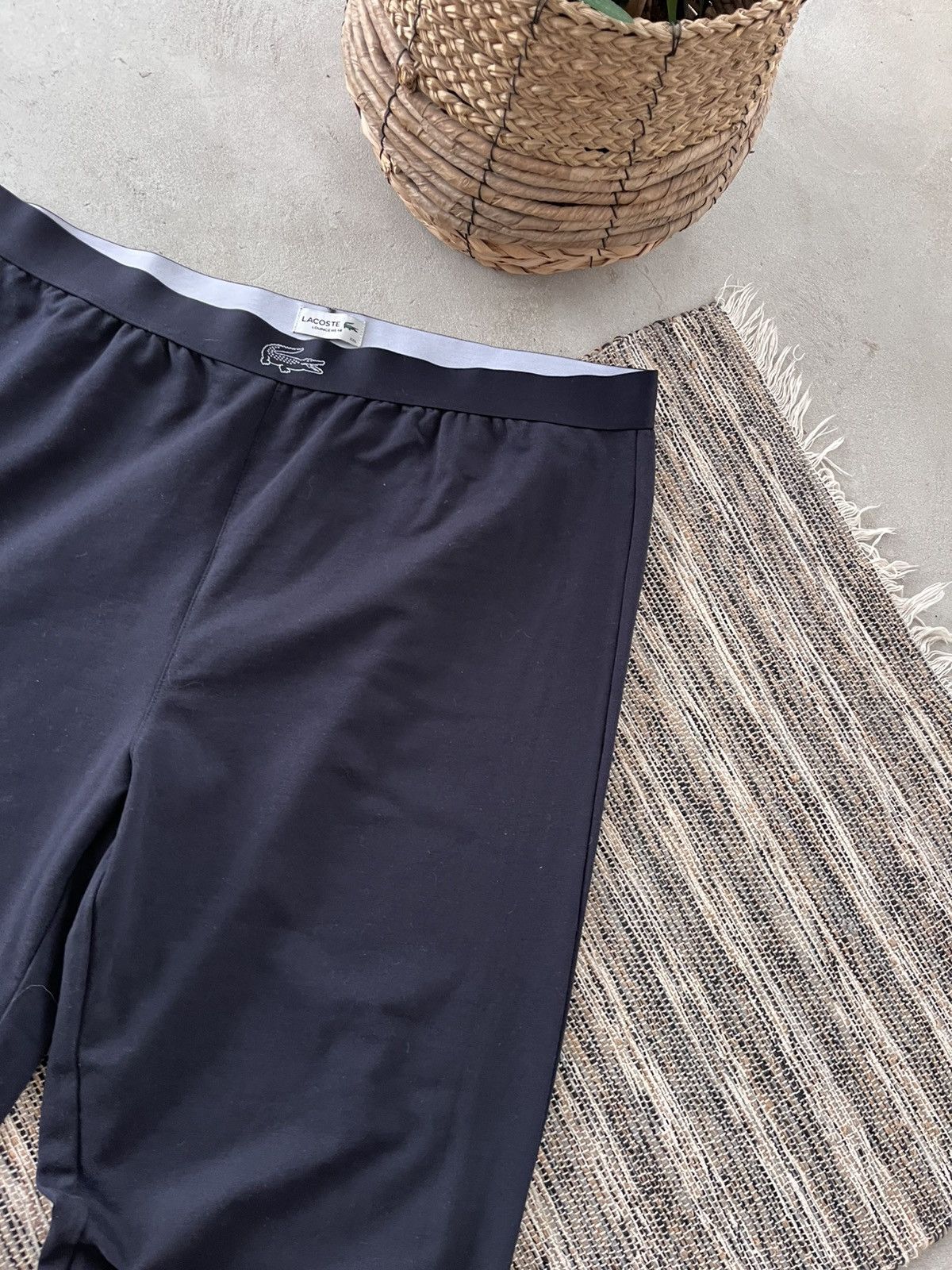 Lacoste Rare Lacoste Navy Pyjama bottoms Y2K Avantgarde Sweatpants Size US 38 / EU 54 - 5 Thumbnail