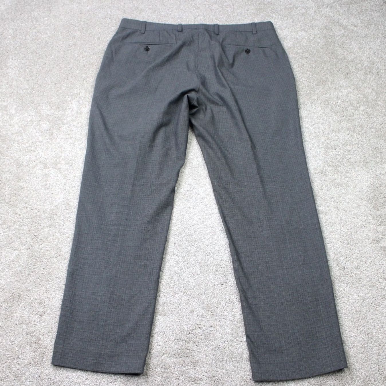 Ralph Lauren LAUREN Ralph Lauren Pants Mens 36x30 Gray Check Flat Front Poly/Viscose Stretch Dress Pants Size US 36 / EU 52 - 5 Thumbnail