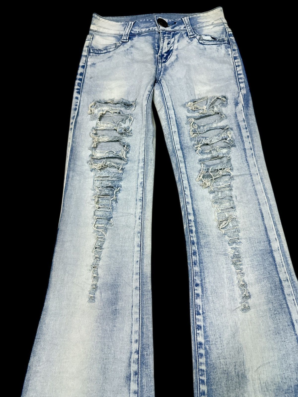 Kapital Flare Bootcut💥 Distress Denimm style💥 Size 28" / US 6 / IT 42 - 2 Thumbnail