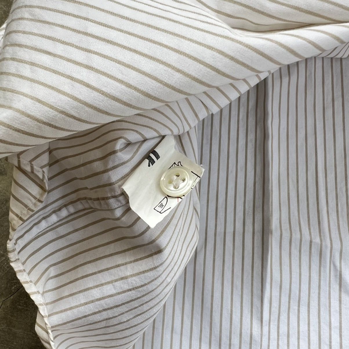 Issey Miyake Vintage Issey Miyake Stripe Gimmick Pocket Long Sleeve Shirt Size US XL / EU 56 / 4 - 7 Thumbnail