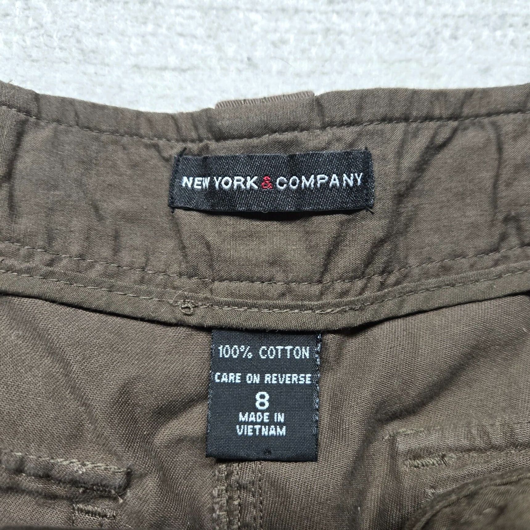 Jones New York Womens Jones New York Brown Chino Pants Size 8 Adult Cotton Size 30" / US 8 / IT 44 - 2 Thumbnail
