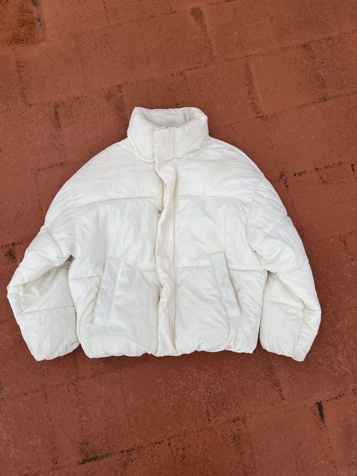 Bershka Bershka White Puffer Jacket Size US XS / EU 42 / 0 - 1 Thumbnail