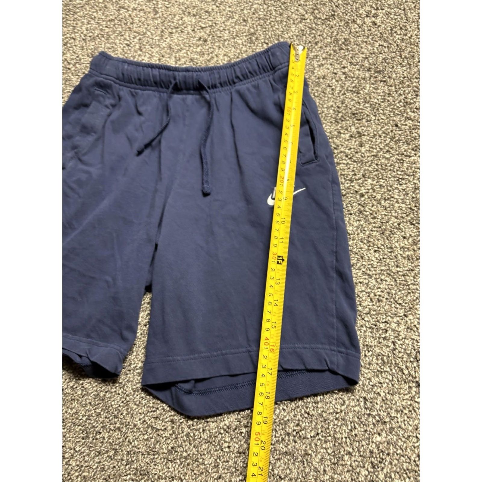 Nike Nike Sweat Shorts Mens S Blue Cotton Fleece Athletic Lounge BV2772 Size US 29 - 6 Thumbnail