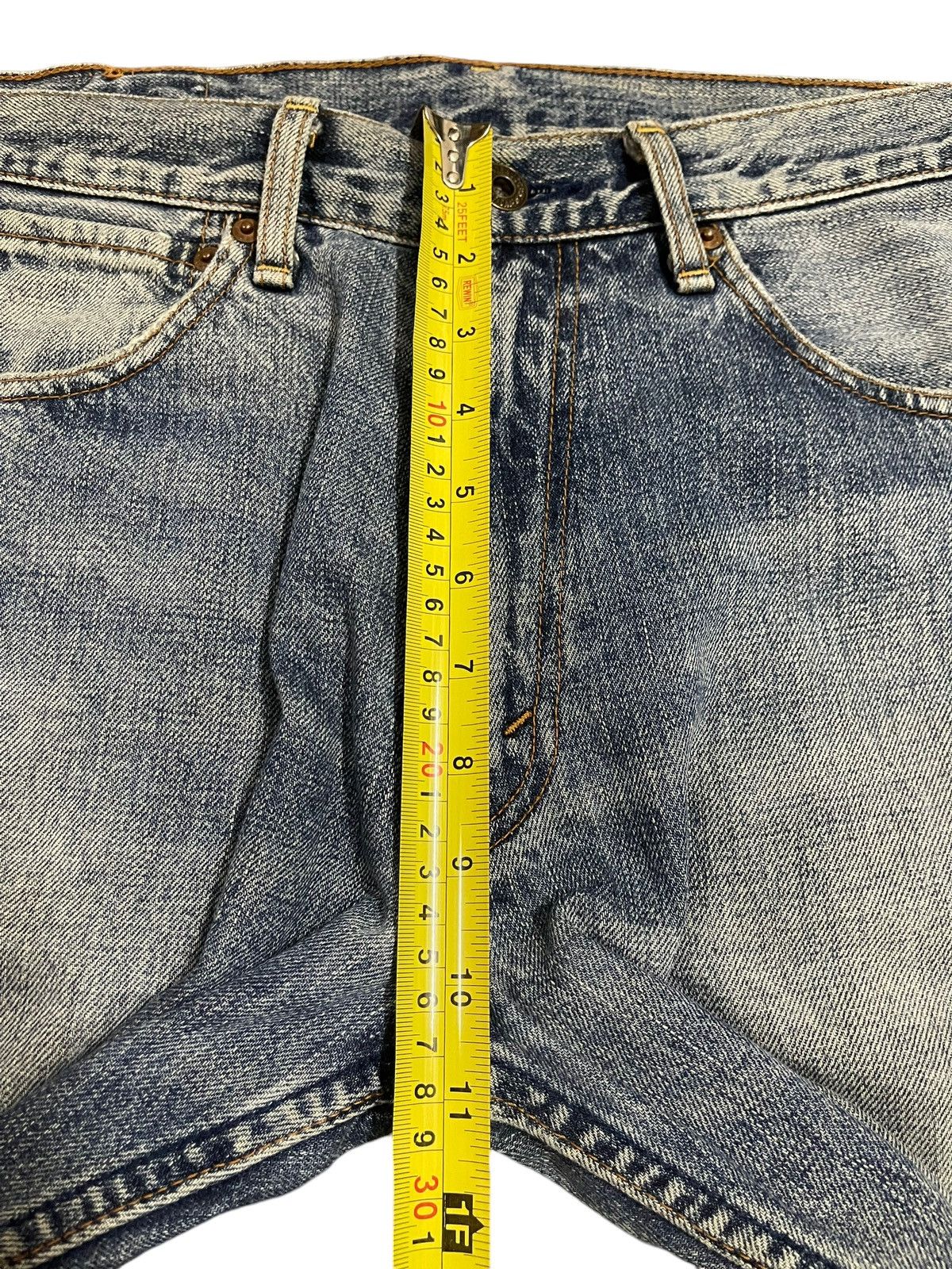 Levi's Vintage 80s Levis 503 Blue Bleached Distressed Baggy Jeans Size US 31 - 16 Thumbnail