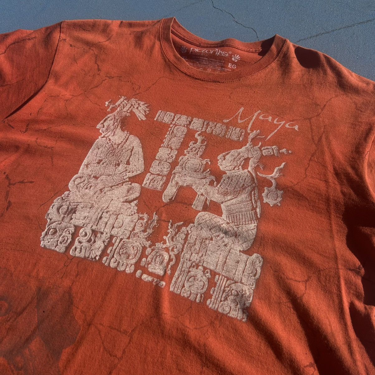 Other Orange Maya Graphic Tourist Graphic Shirt Size US XL / EU 56 / 4 - 3 Thumbnail