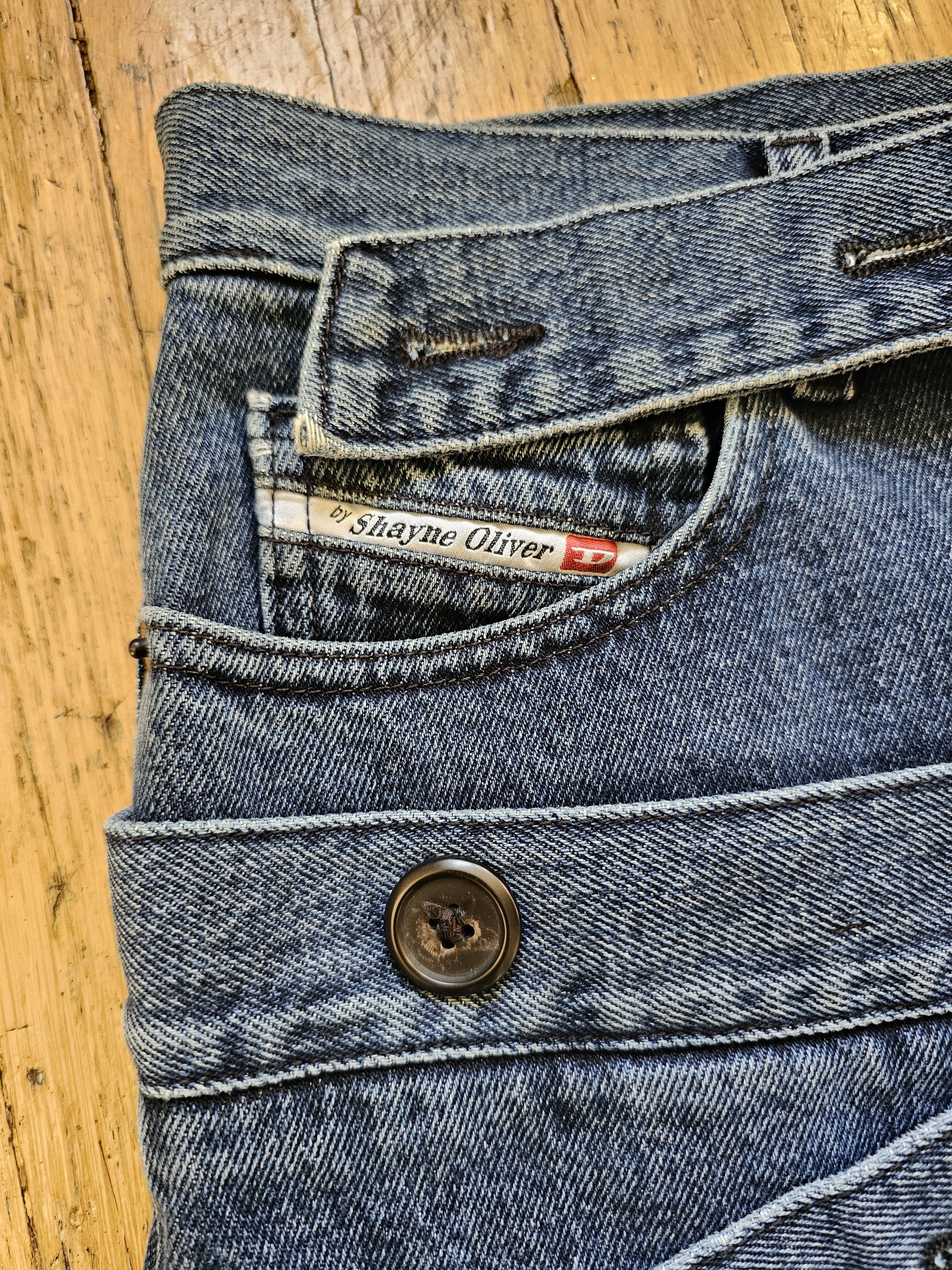 Diesel Shayne Oliver Double Waist Jeans Size US 32 / EU 48 - 5 Thumbnail